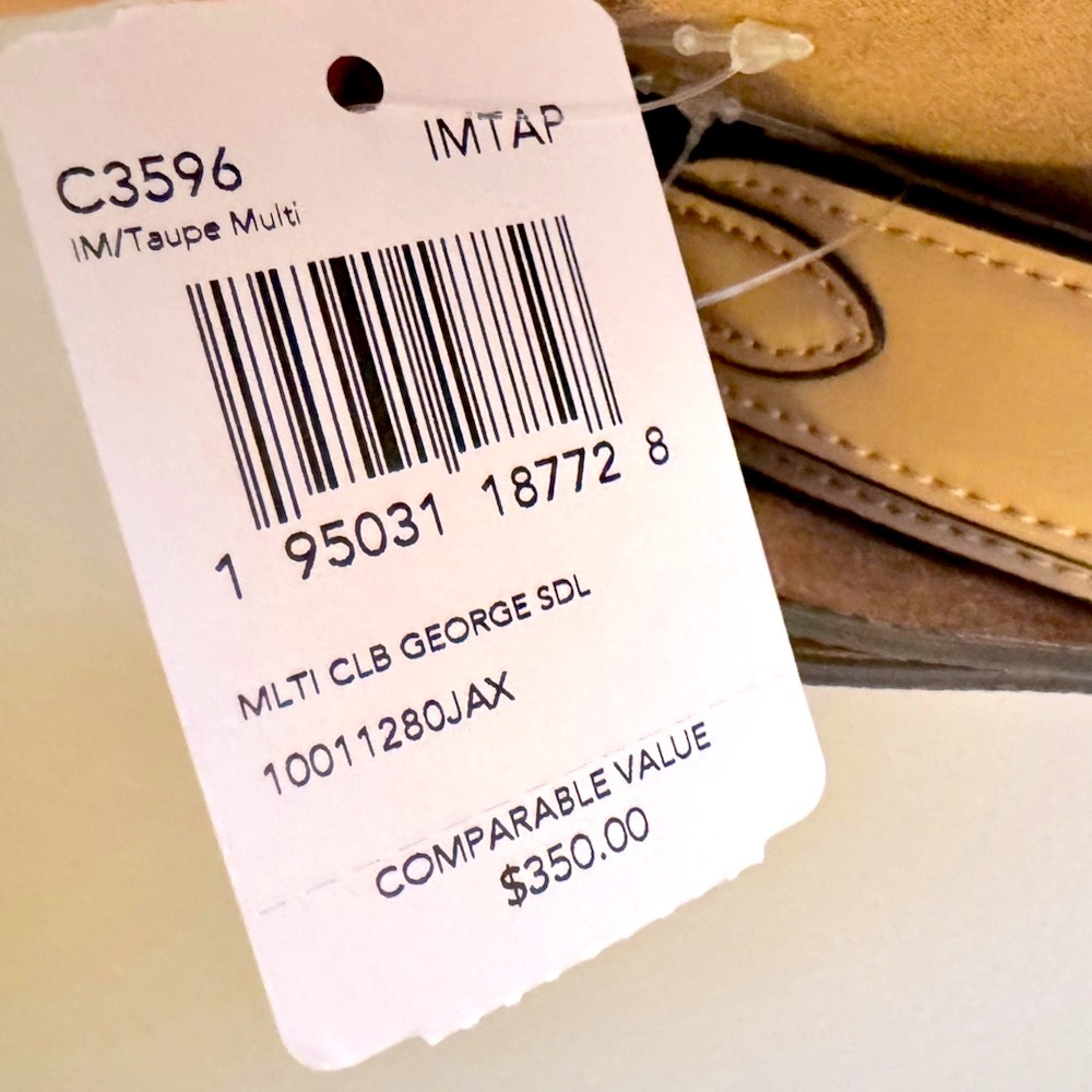 Coach Georgie Saddle Crossbody Bag Taupe Multi $350 - Picture 5 of 8